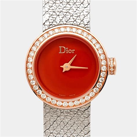 dior women's watch rose gold|dior watches price list.